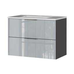 Wastafelkast Laurel Zilvergrijs 81x61x47 cm