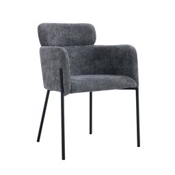 Armstoel Anneloes Grijs - Set van 2