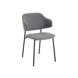 Armstoel Didi Donkergrijs Bouclé - Set van 2