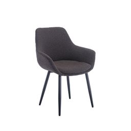 Armstoel Kate Antraciet Bouclé - Set van 2