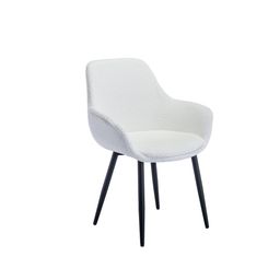 Armstoel Kate Wit Bouclé - Set van 2