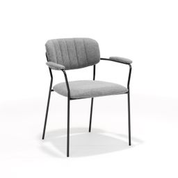 Armstoel Lotte Grijs