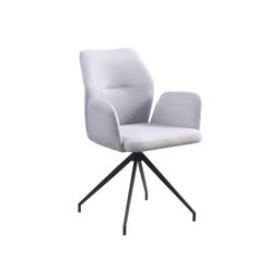 Armstoel Sonja Lichtgrijs Stof