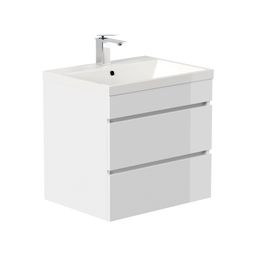 Badmeubel Atlanta Wit Hoogglans 60 cm