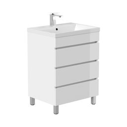 Badmeubel Dallas Wit Hoogglans 60 cm