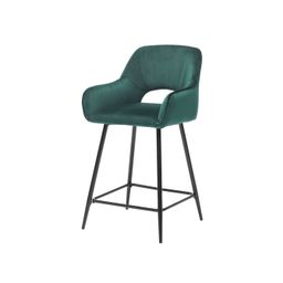 Barkruk Céline Groen Velours - Set van 2