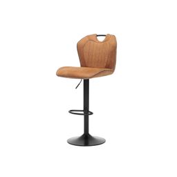 Barkruk Duuk Cognac Stof - Set van 2