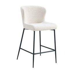 Barkruk Jolie Bouclé Ecru - Set van 2