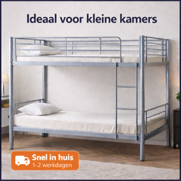 Stapelbed Becky Lichtgrijs