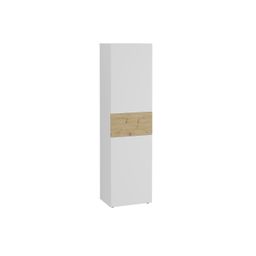 Garderobekast Zeger Wit Artisan Eiken
