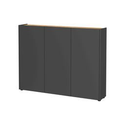 Opbergkast Aniek Grafiet Eiken 105 cm