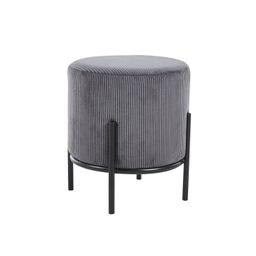 Poef Mia Antraciet-Zwart Stof