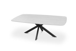 Salontafel Jody Ovaal Steen Grijs 130 cm
