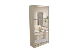 Schoenenkast Solen met spiegel en 3 laden Sonoma