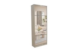 Schoenenkast Solen met spiegel en 4 kleppen Sonoma