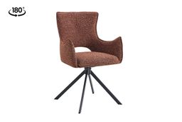 Darvo Chair - Swivel - Red Fabric - Set of 2