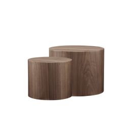 Salontafel Kenia Walnoot - Set van 2