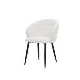 Stoel Juliette Ivoor Teddy - Set van 2