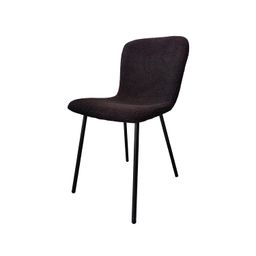 Stoel Kyra Zwart Bouclé - Set van 4