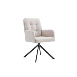 Stoel Mies Beige Stof - Set van 2