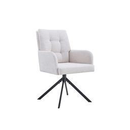 Stoel Mies Ecru Stof - Set van 2