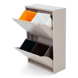 Afvalscheider Albert Taupe 4-bakken