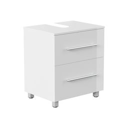 Wastafelkast Glasgow Wit Hoogglans 55 cm