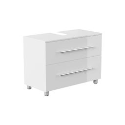 Wastafelkast Glasgow Wit Hoogglans 85 cm