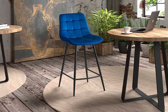 Barkruk Alice Blauw - Set van 2