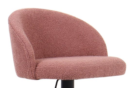 Barkruk Babet Roze Bouclé - Set van 2