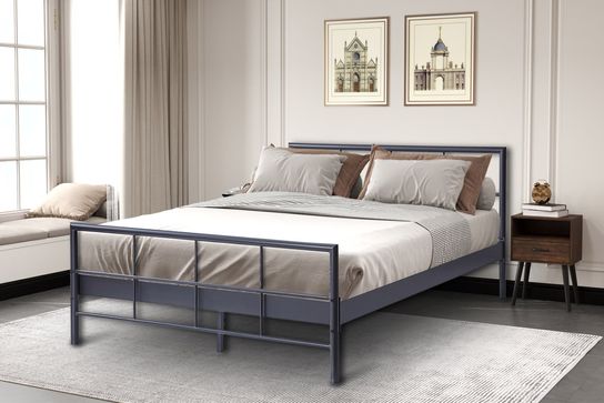 Bed Chuck Donkergrijs 160x200 cm