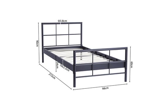Bed Chuck Donkergrijs 90x200 cm