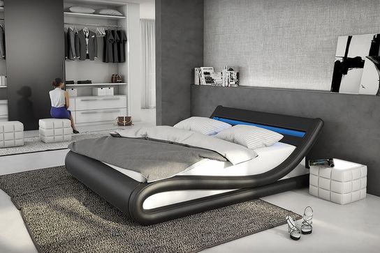 Bed Juan Zwart 180x200cm