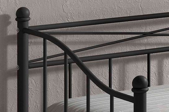 Bed Mabel Zwart 90x200cm