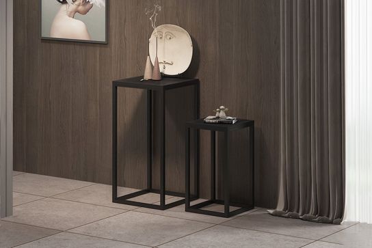 Bijzettafel set Otis Zwart