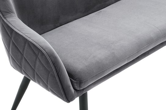 Eetkamerbank Darcy Grijs Velours