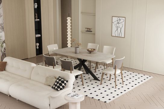 Eetkamertafel Jody Beige 180 cm