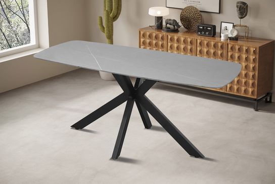 Eetkamertafel Jody Grijs 180 cm