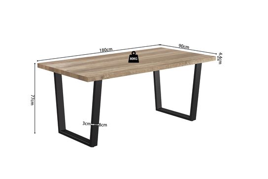 Eetkamertafel Kian Mango 180 cm