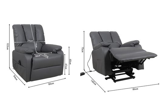 Relaxfauteuil Yvon Grijs