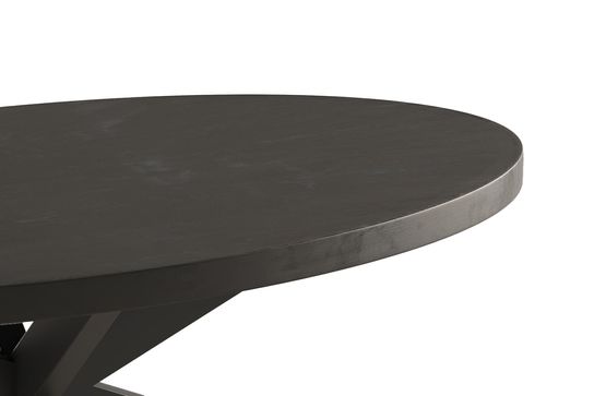 Salontafel Otis Ovaal Zwart 130 cm