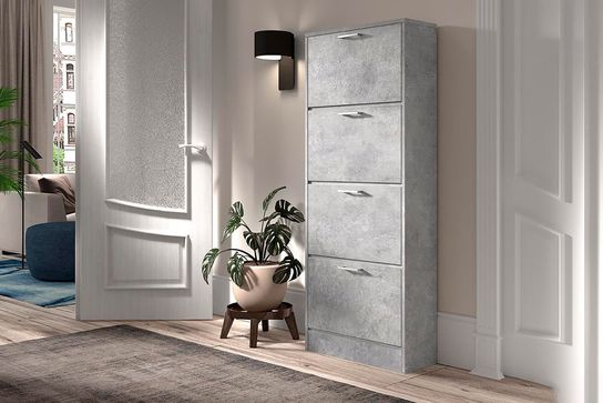 Schoenenkast Maureen-4 Beton