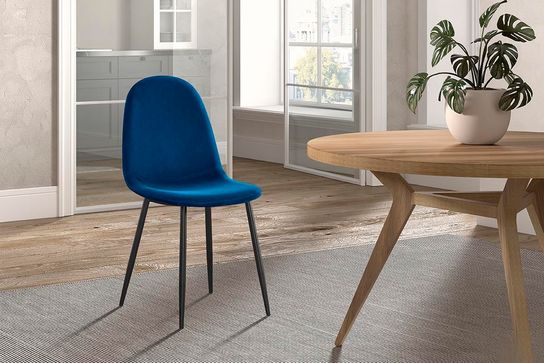Stoel Lola Donkerblauw - Set van 4
