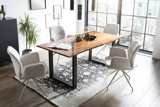 Eettafel Sven Acaciahout 140 cm