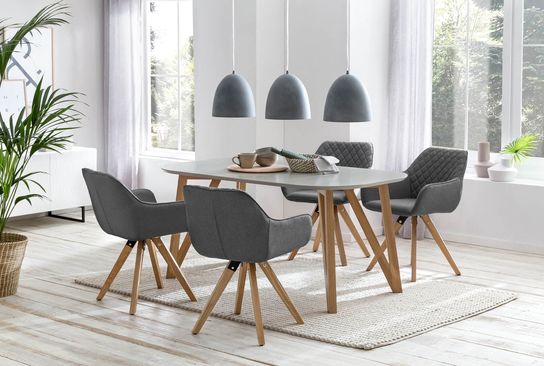 Eettafel Nikolaj Grijs 180 cm