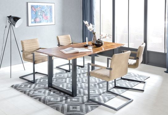 Eettafel Sven Acaciahout 140 cm