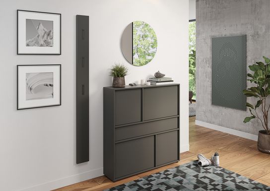 Opbergkast Mathieu Grafiet 105 cm