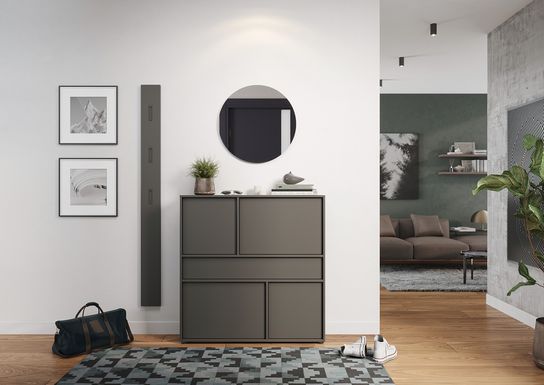 Opbergkast Mathieu Grafiet 105 cm