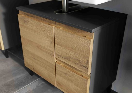 Wastafelkast Abrantes Eiken 60 cm
