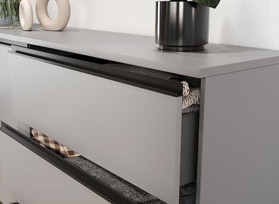 Dressoir Alec Grijs 135 cm